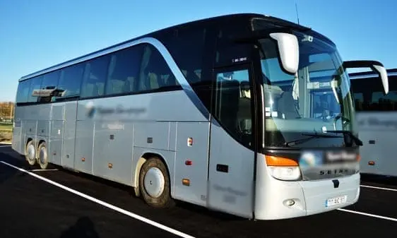 Spacious 59-seater coach ready for group travel in Toulouse